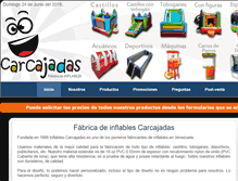Tablet Screenshot of inflablescarcajadas.com